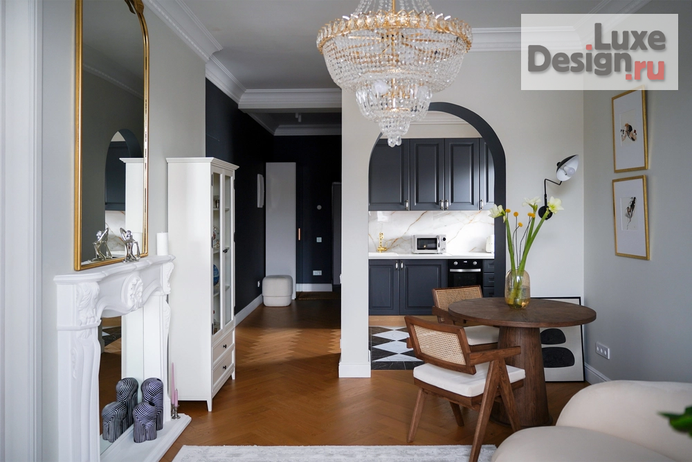 Дизайн интерьера двухкомнатной квартиры "Квартира во французском стиле." (фото 1)