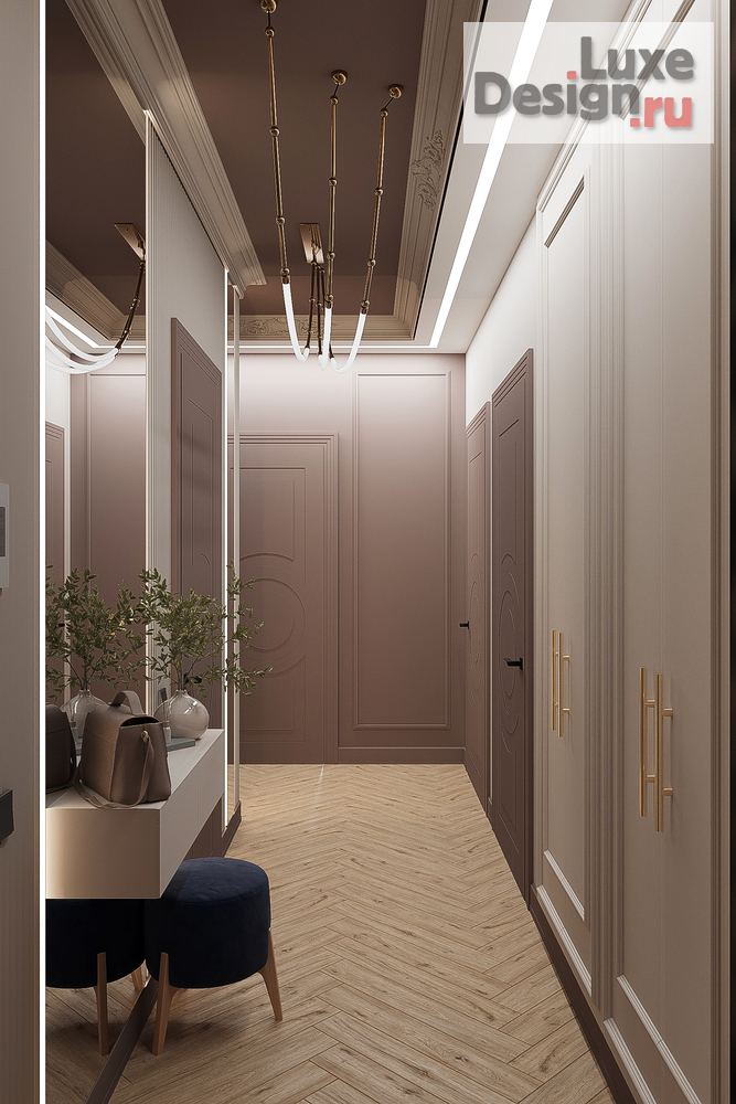 Дизайн интерьера трехкомнатной квартиры "ЖК "Варшавская Live"" (фото 2)