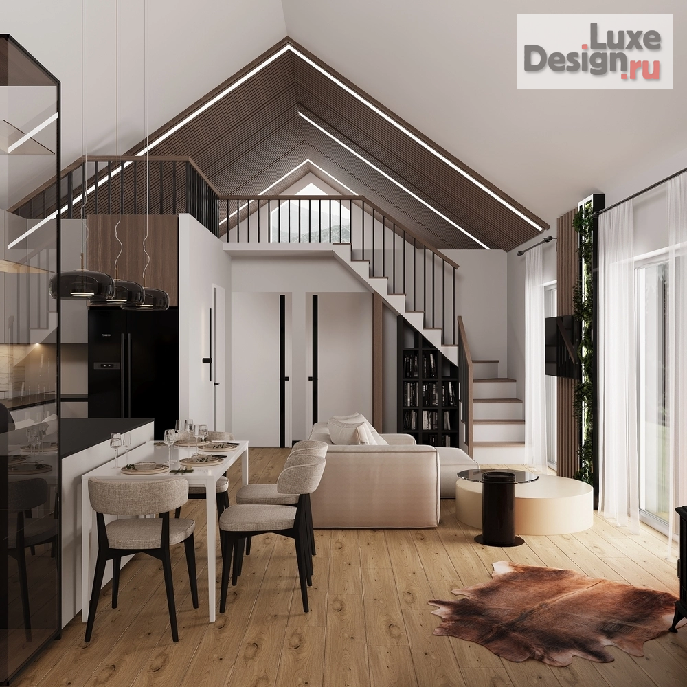 Дизайн интерьера частного дома "ЖК Клюква" (фото 1)