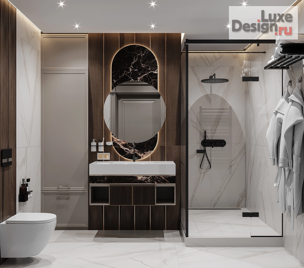 Дизайн интерьера трехкомнатной квартиры "Квартира, ул. Марата 21 (г. Курск)" (фото 21)