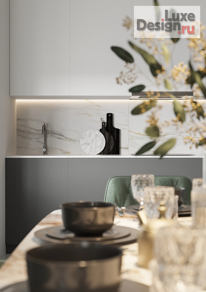 Дизайн интерьера гостиной "Кухня/ гостиная в частном доме" (фото 6)