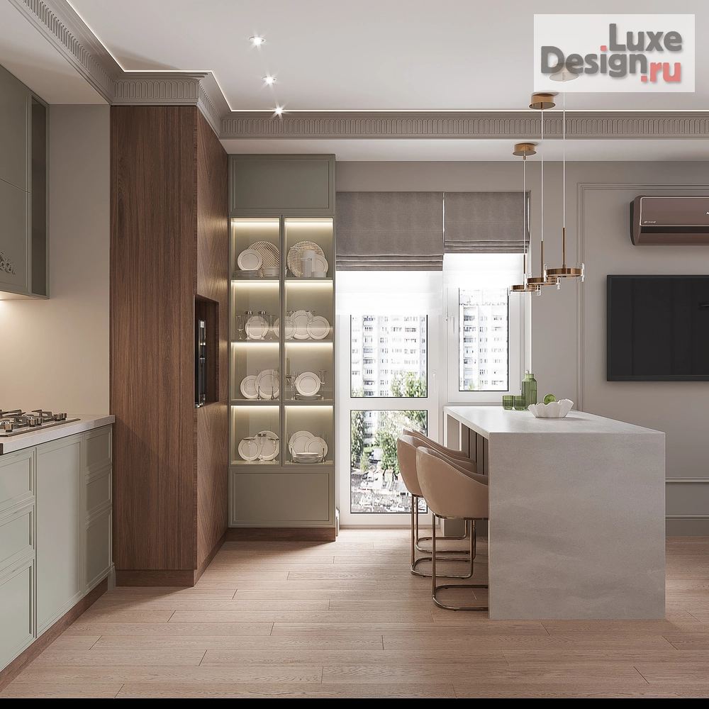 Дизайн интерьера трехкомнатной квартиры "Квартира, ул. Марата 21 (г. Курск)" (фото 7)