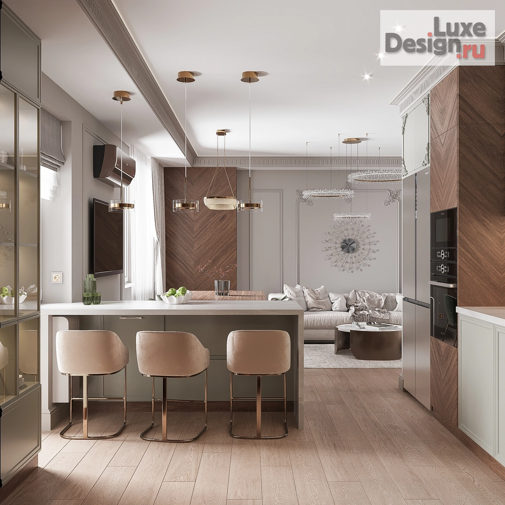 Дизайн интерьера трехкомнатной квартиры "Квартира, ул. Марата 21 (г. Курск)" (фото 8)