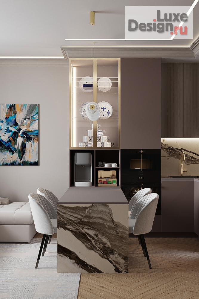 Дизайн интерьера трехкомнатной квартиры "ЖК "Варшавская Live"" (фото 9)