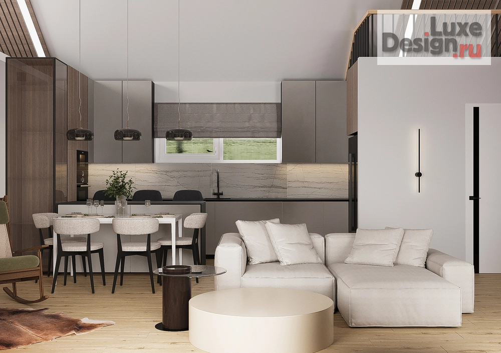 Дизайн интерьера частного дома "ЖК Клюква" (фото 2)