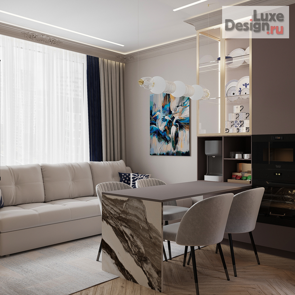 Дизайн интерьера трехкомнатной квартиры "ЖК "Варшавская Live"" (фото 11)