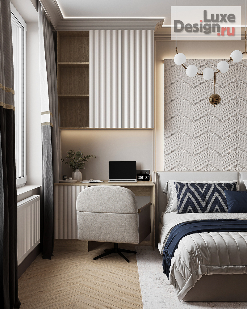 Дизайн интерьера трехкомнатной квартиры "ЖК "Варшавская Live"" (фото 14)