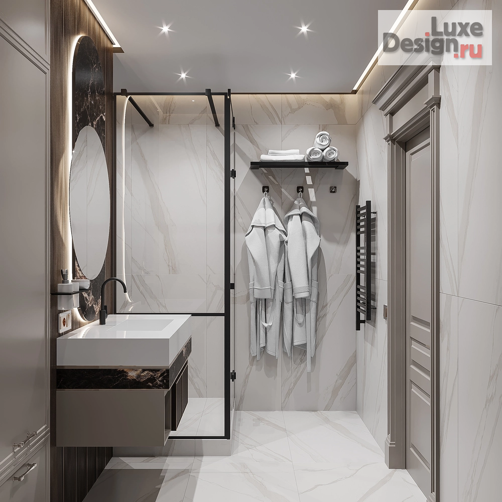 Дизайн интерьера трехкомнатной квартиры "Квартира, ул. Марата 21 (г. Курск)" (фото 23)