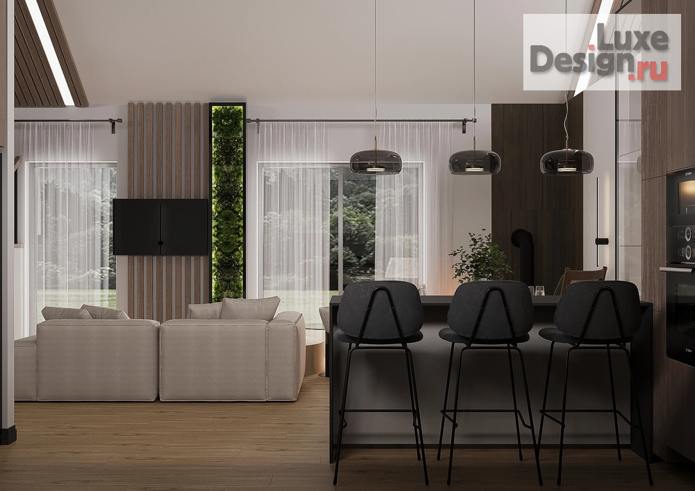 Дизайн интерьера частного дома "ЖК Клюква" (фото 3)