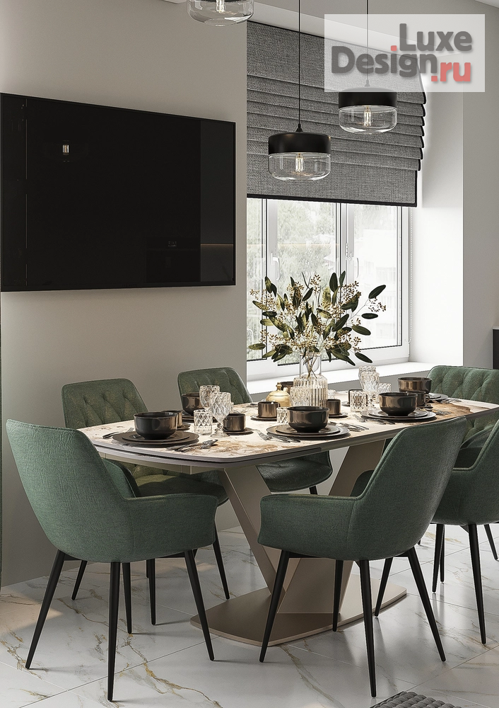 Дизайн интерьера гостиной "Кухня/ гостиная в частном доме" (фото 4)