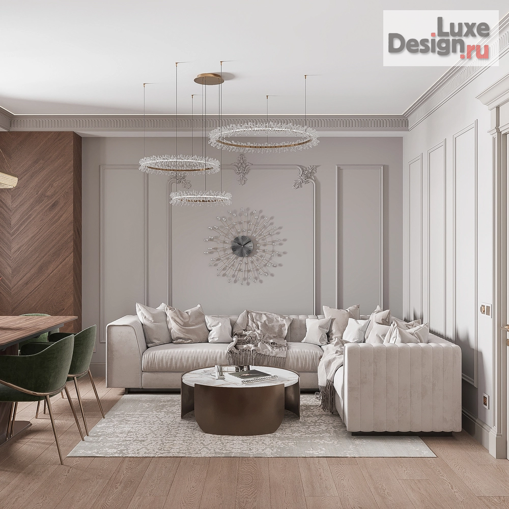 Дизайн интерьера трехкомнатной квартиры "Квартира, ул. Марата 21 (г. Курск)" (фото 5)