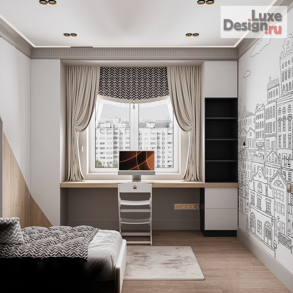 Дизайн интерьера трехкомнатной квартиры "Квартира, ул. Марата 21 (г. Курск)" (фото 18)