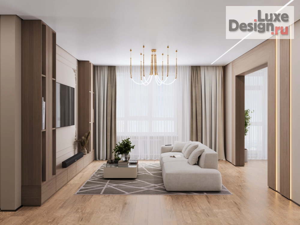 Дизайн интерьера трехкомнатной квартиры "ЖК "Сергиевский"" (фото 9)