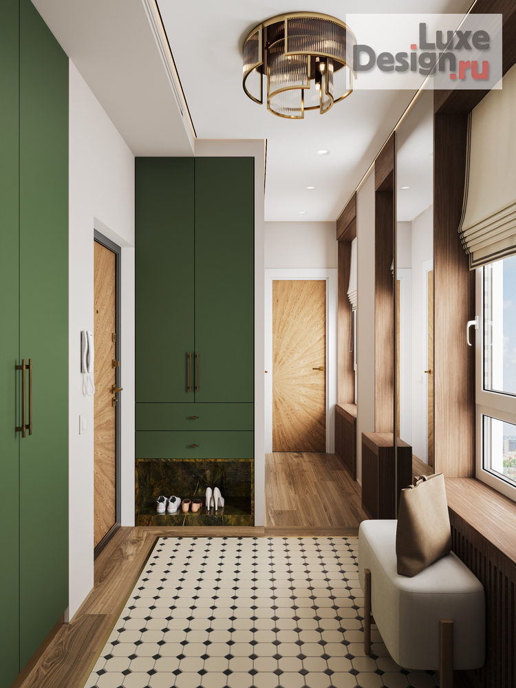 Дизайн интерьера двухкомнатной квартиры "ЖК Mypriority Дубровка" (фото 3)