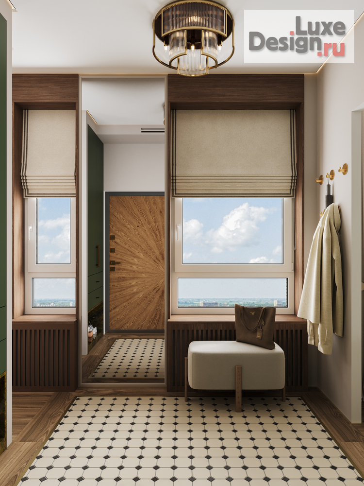 Дизайн интерьера двухкомнатной квартиры "ЖК Mypriority Дубровка" (фото 2)
