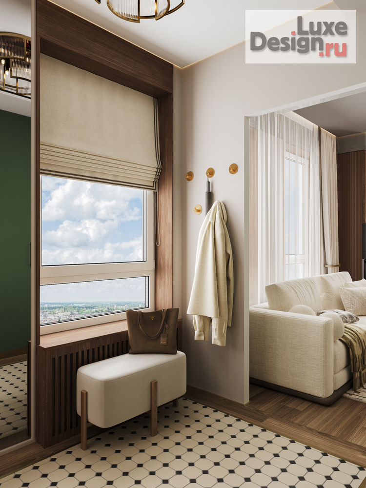 Дизайн интерьера двухкомнатной квартиры "ЖК Mypriority Дубровка" (фото 5)