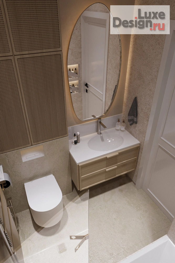 Дизайн интерьера двухкомнатной квартиры "ЖК RiverSky" (фото 33)