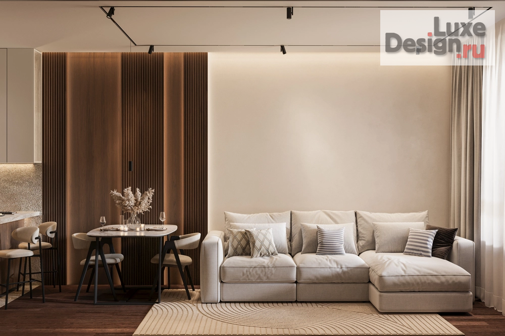 Дизайн интерьера двухкомнатной квартиры "ЖК West Tower" (фото 1)