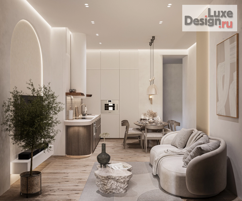 Дизайн интерьера четырехкомнатной квартиры "ЖК RiverSky" (фото 6)