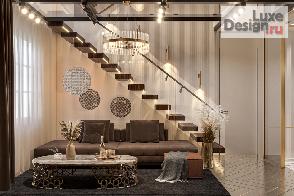 Дизайн интерьера четырехкомнатной квартиры "Дом в Грузии" (фото 1)