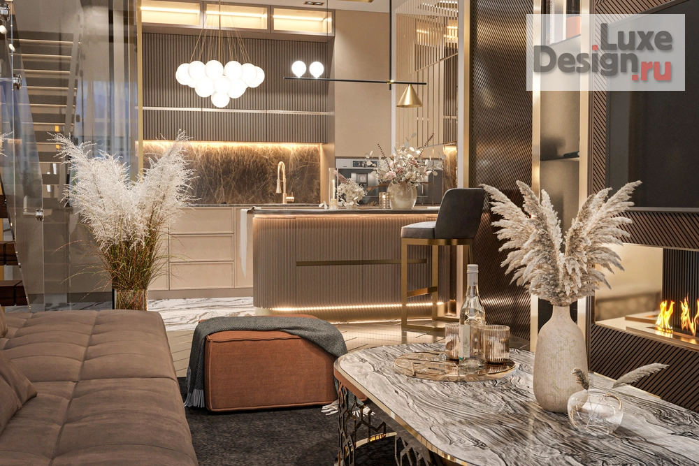 Дизайн интерьера четырехкомнатной квартиры "Дом в Грузии" (фото 5)