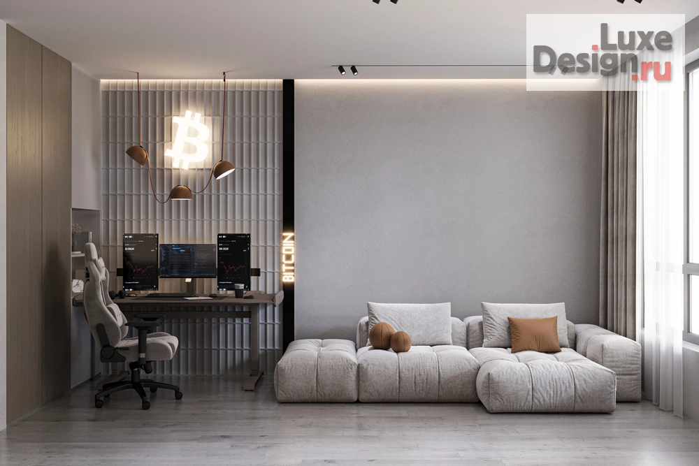 Дизайн интерьера четырехкомнатной квартиры "ЖК RiverSky" (фото 3)