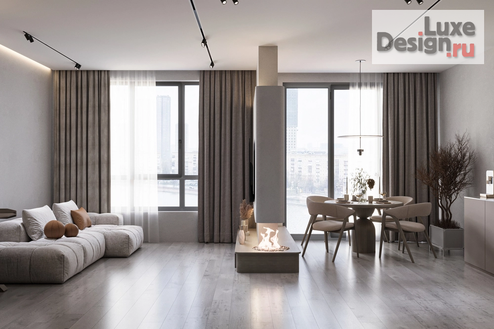 Дизайн интерьера четырехкомнатной квартиры "ЖК RiverSky" (фото 5)