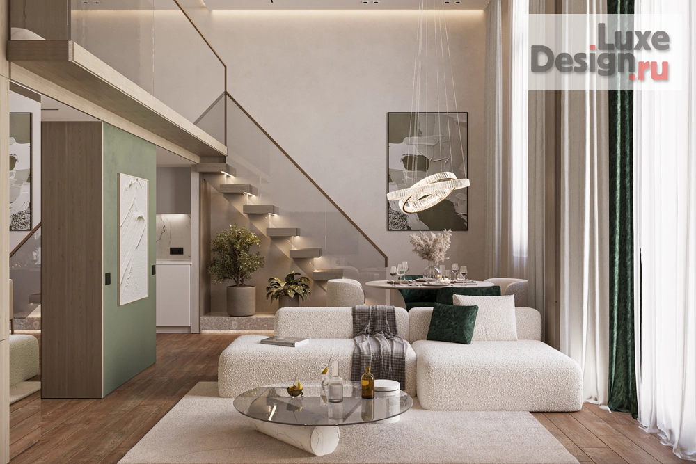 Дизайн интерьера двухкомнатной квартиры "ЖК Homecity" (фото 2)