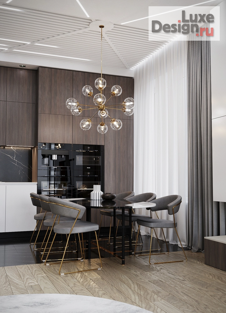 Дизайн интерьера трехкомнатной квартиры "Квартира 130" (фото 1)