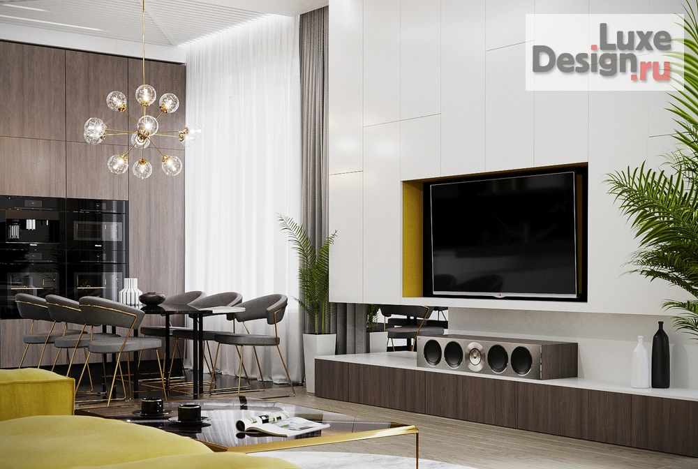 Дизайн интерьера трехкомнатной квартиры "Квартира 130" (фото 2)