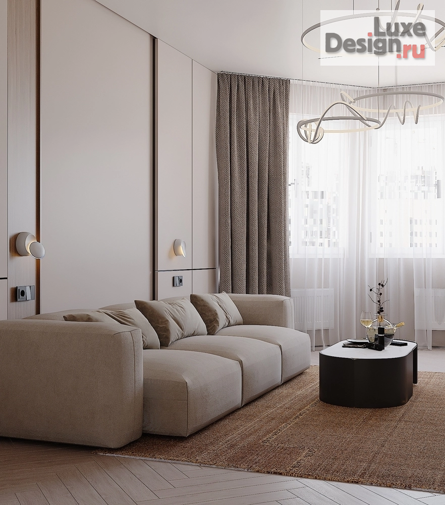 Дизайн интерьера трехкомнатной квартиры "Трехкомнатная квартира в Москве" (фото 6)