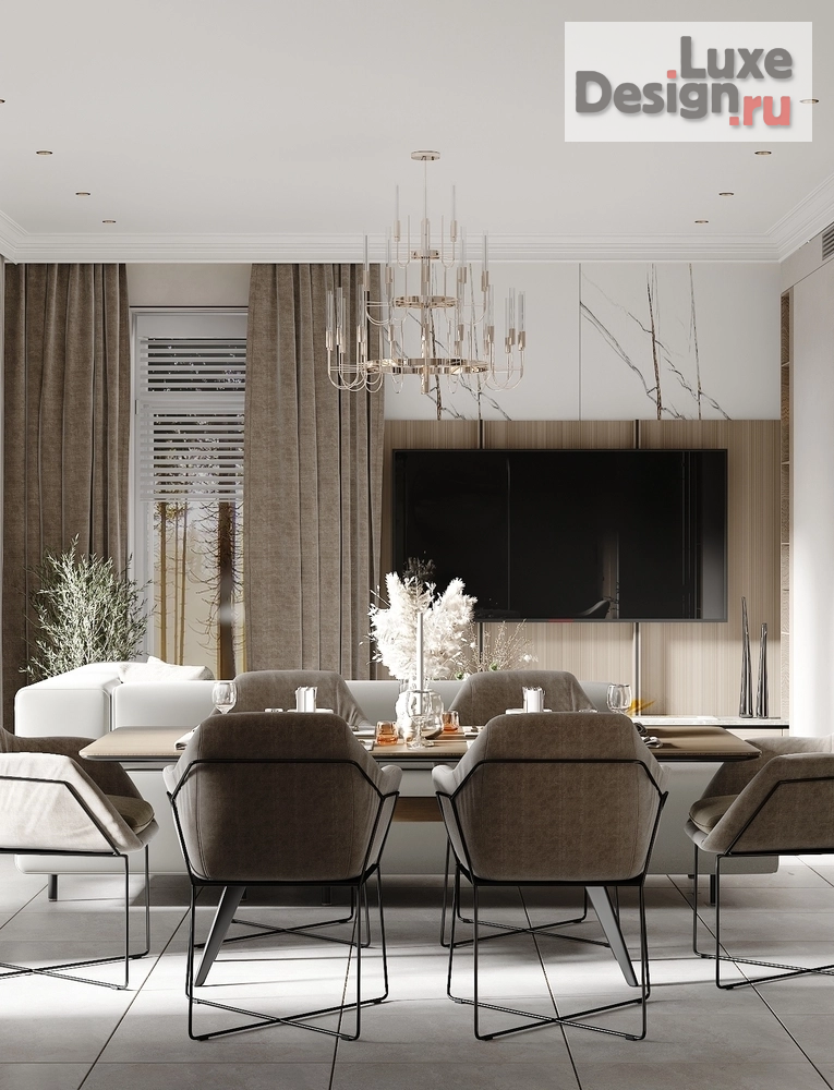 Дизайн интерьера коттеджа "Коттедж Кп"Аббакумово"" (фото 2)