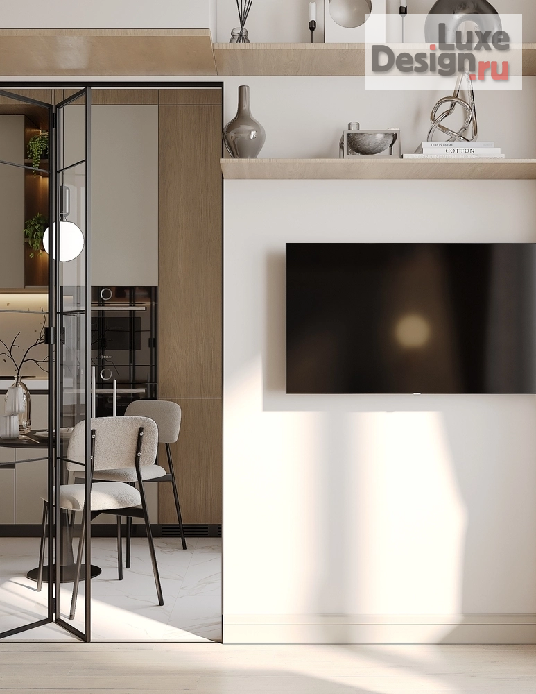 Дизайн интерьера квартиры студии "ЖК"1 Шереметьевский"" (фото 6)