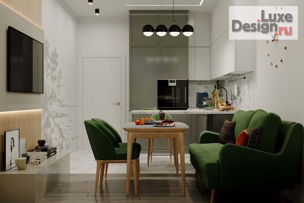 Дизайн интерьера трехкомнатной квартиры "ЖК "Грин парк"" (фото 8)