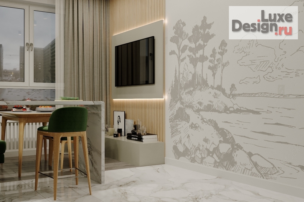 Дизайн интерьера трехкомнатной квартиры "ЖК "Грин парк"" (фото 9)