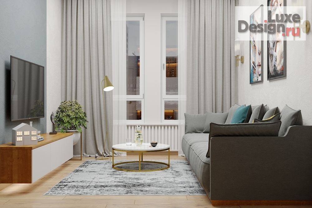 Дизайн интерьера трехкомнатной квартиры "ЖК "Грин парк"" (фото 2)