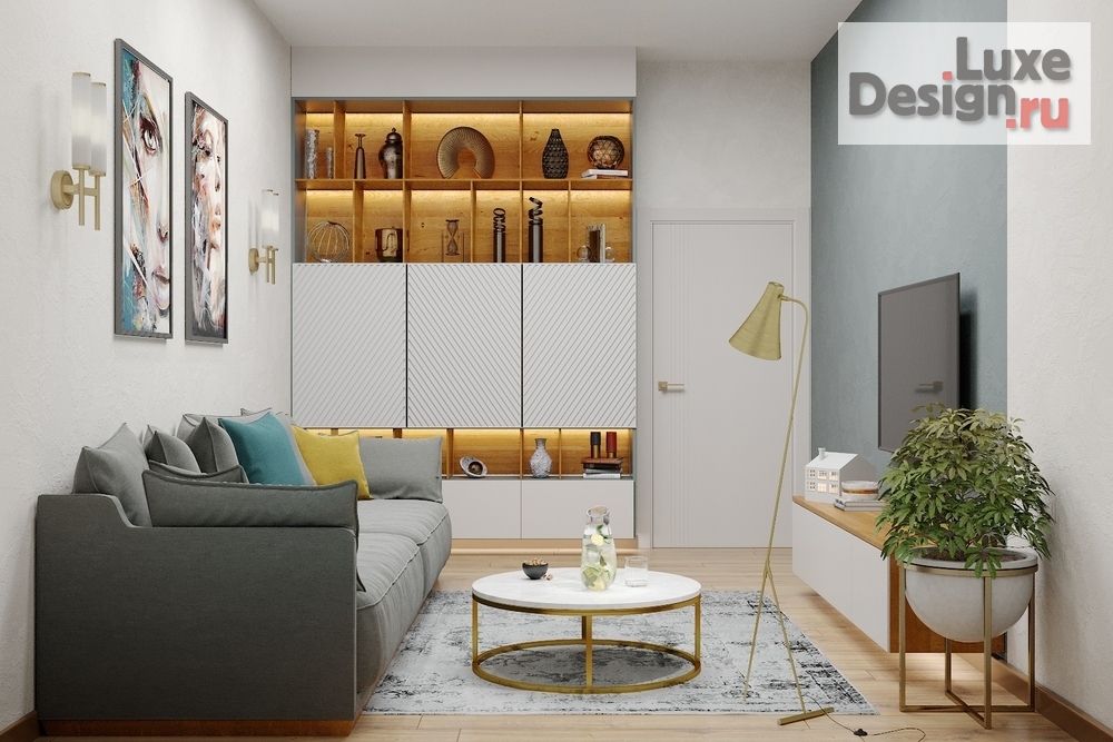 Дизайн интерьера трехкомнатной квартиры "ЖК "Грин парк"" (фото 1)