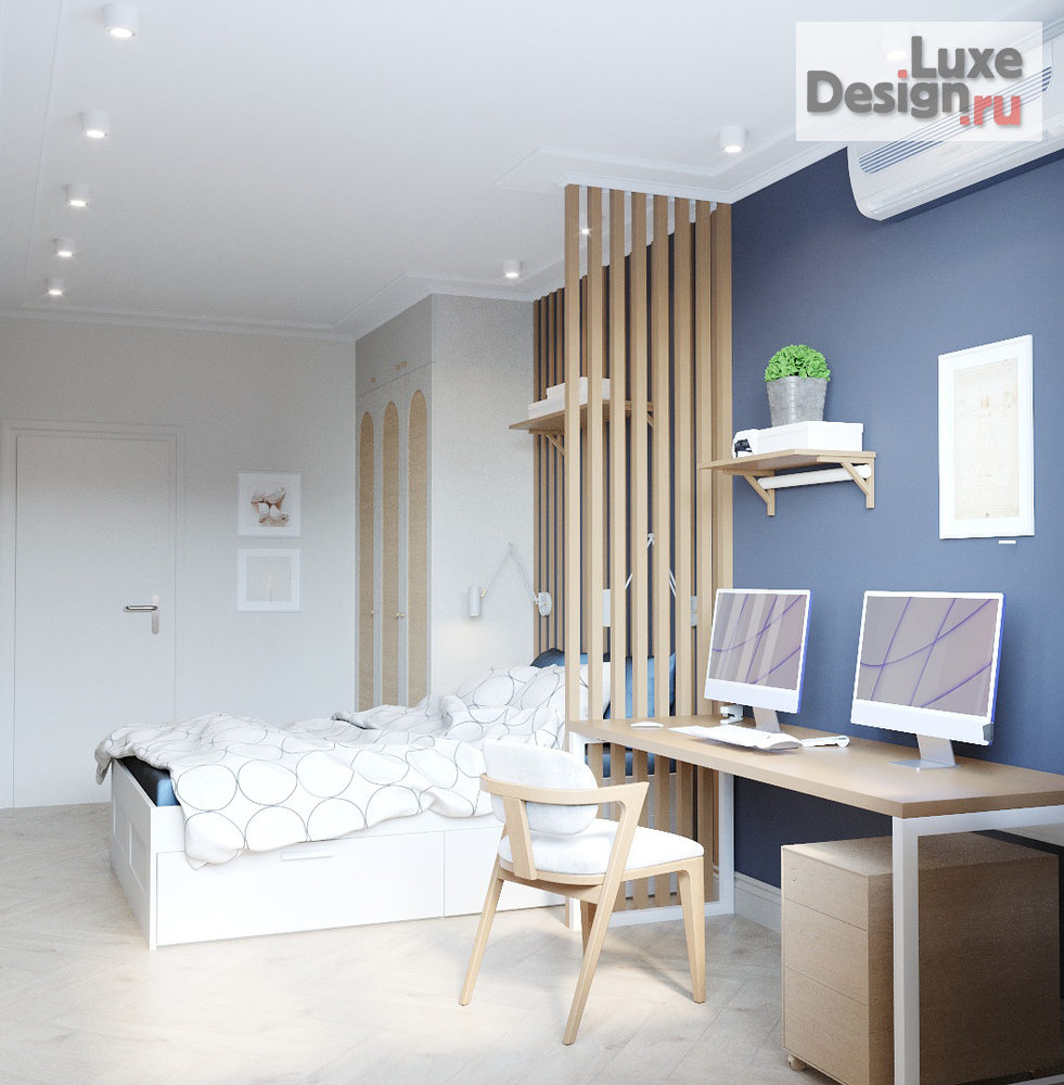 Дизайн интерьера двухкомнатной квартиры "ул. Делегатская" (фото 2)