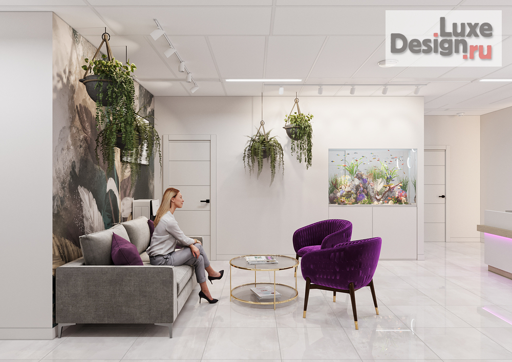 Дизайн интерьера офиса "Офис Виолет" (фото 2)