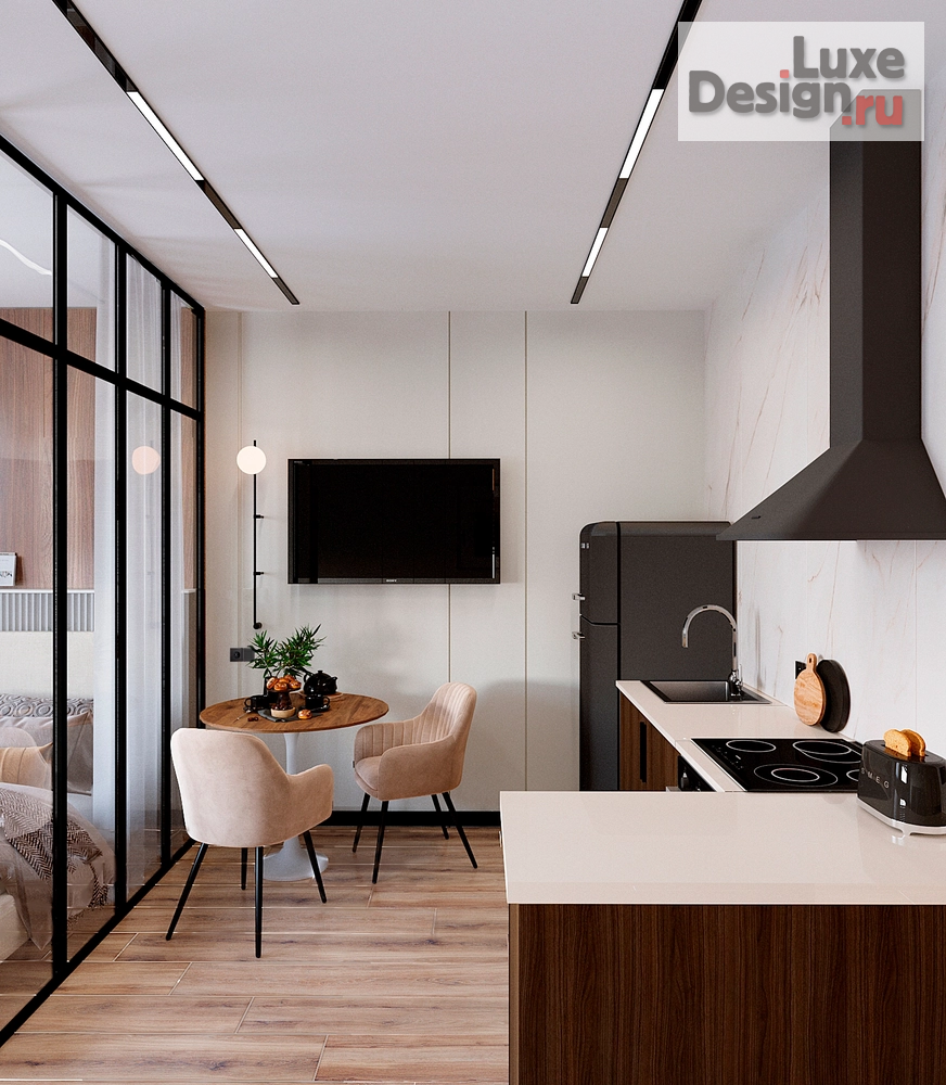 Дизайн интерьера однокомнатной квартиры "Квартира- студия в современном стиле" (фото 11)
