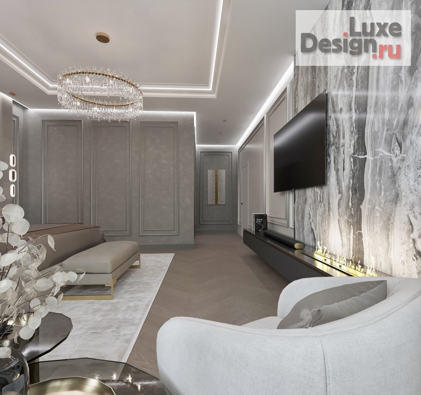 Дизайн интерьера загородного дома "Мастер-спальня" (фото 5)