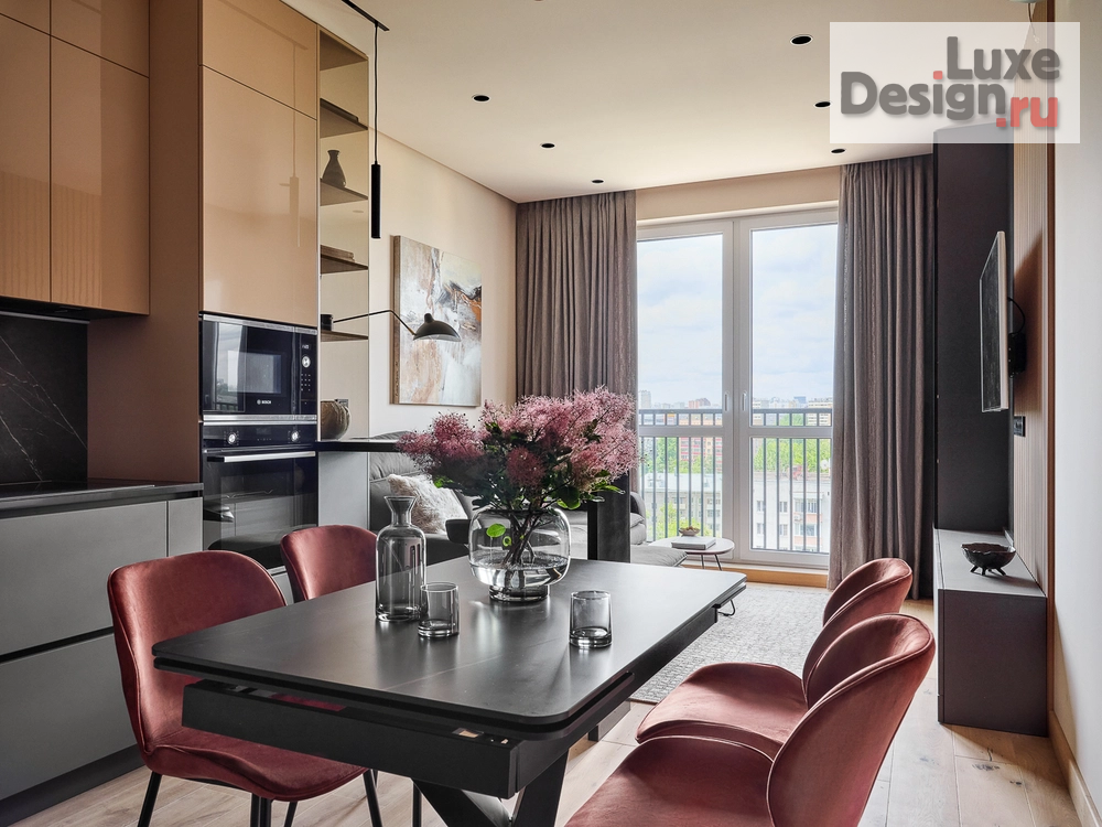 Дизайн интерьера трехкомнатной квартиры "Уютная квартира 98 м² для семьи с двумя детьми" (фото 1)