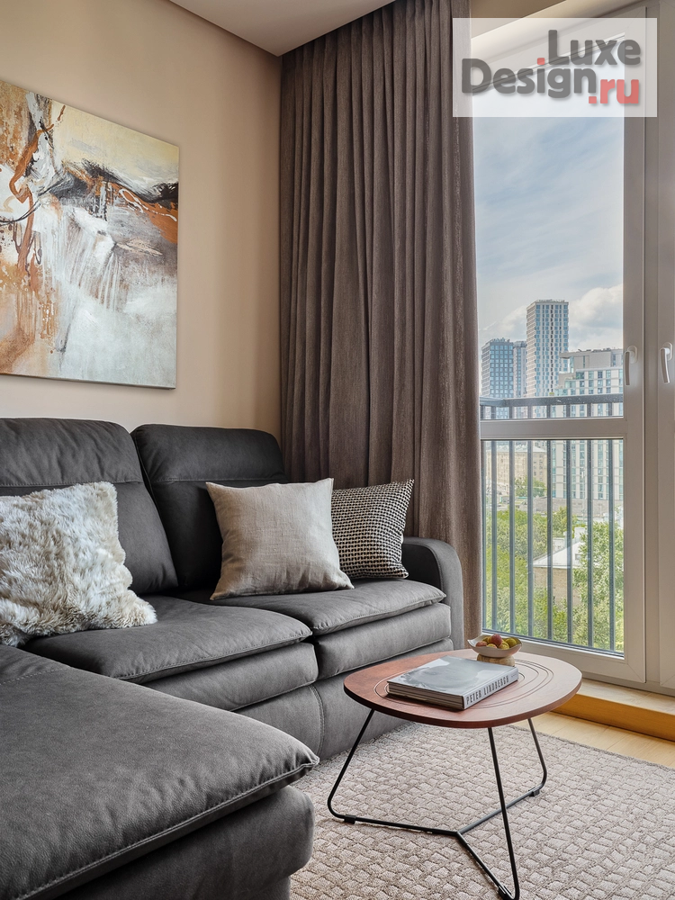 Дизайн интерьера трехкомнатной квартиры "Уютная квартира 98 м² для семьи с двумя детьми" (фото 3)