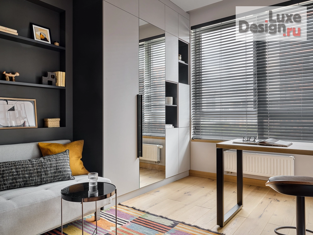 Дизайн интерьера трехкомнатной квартиры "Уютная квартира 98 м² для семьи с двумя детьми" (фото 11)