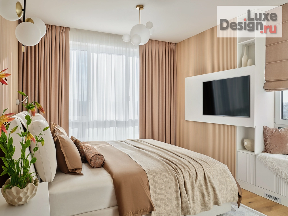 Дизайн интерьера трехкомнатной квартиры "Уютная квартира 98 м² для семьи с двумя детьми" (фото 18)