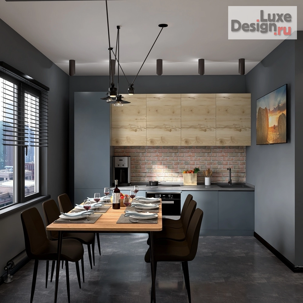 Дизайн интерьера трехкомнатной квартиры "Трехкомнатная квартира для холостяка" (фото 2)