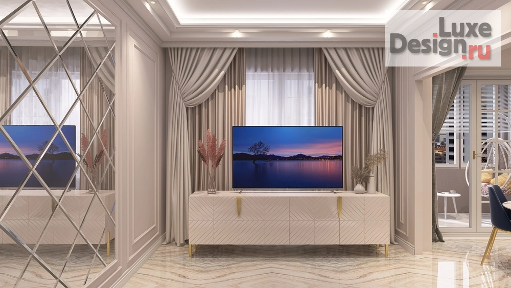 Дизайн интерьера двухкомнатной квартиры "Квартира" (фото 2)