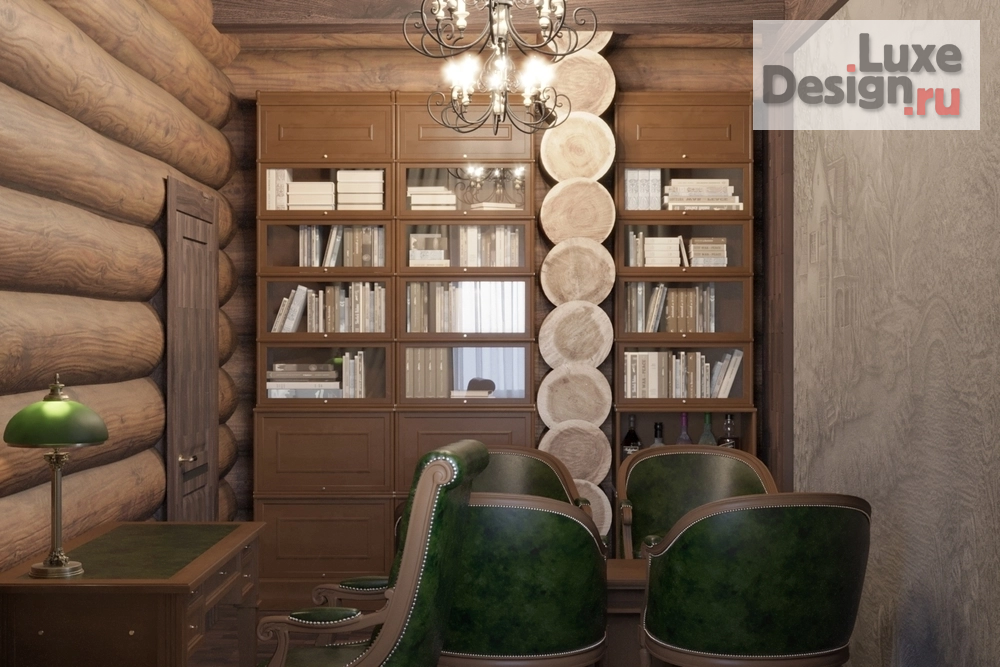 Дизайн интерьера частного дома "Кабинет" (фото 4) от дизайнера Игнатова Наталия Сергеевна Дизайн интерьера частного дома "Кабинет" (фото 4)