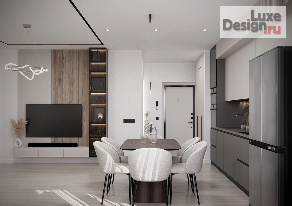 Дизайн интерьера трехкомнатной квартиры "Латте Арт" (фото 2)