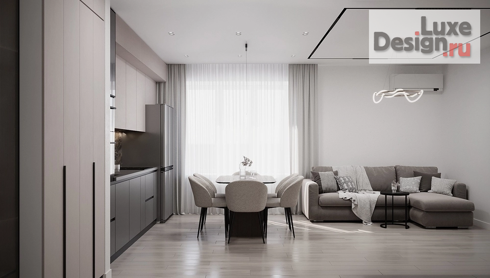 Дизайн интерьера трехкомнатной квартиры "Латте Арт" (фото 3)